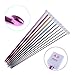 11 Different Size Multicolour Aluminum Tunisian/afghan Crochet Hook Needle by DINGJIN