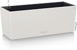 Lechuza Balconera Color 50 Light Gray Balcony Box with Irrigation