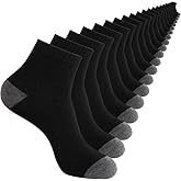 LITERRA 20 Pack Men & Women Ankle Socks - Bulk Athletic Unisex Quarter Breathable Thin Casual Basic Socks Size 8-12/12-16
