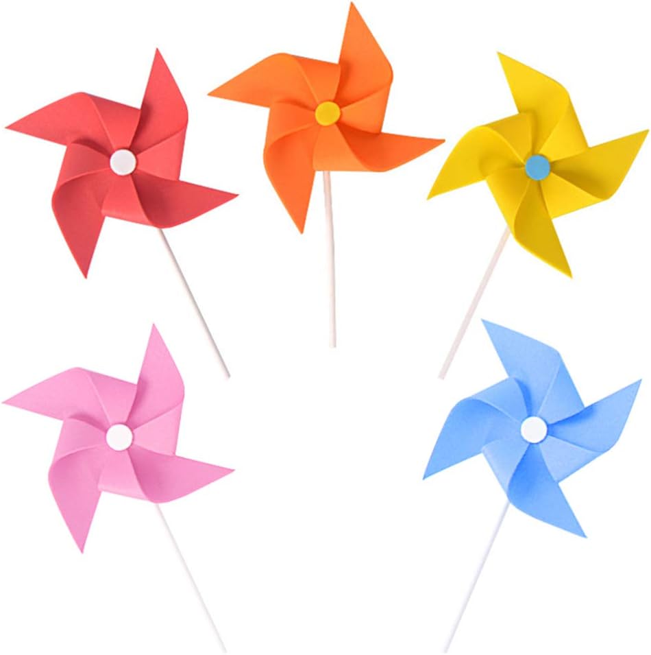 Amazon Com Toyandona 30pcs Pinwheel Cake Toppers Windmills Cupcake Toppers Cake Picks Decorations For Kids Birthday Party Pinwheel Party Decoration Supplies Pink Blue Yellow Orange Red Home Kitchen