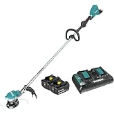 Makita XRU15PT 36V (18V X2) LXT&reg; Brushless String Trimmer Kit (5.0Ah) | Dual-battery power