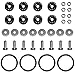 Bumper Quick Release Fasteners Kit-8PCS Black Universal Aluminum Fasteners Clips Bumper Trunk Fender Hatch Lids Screws Spike for Fender Car Bumper Trunk Lids