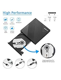 External DVD Drive USB 3.0 USB C CD Burner Amicool CD DVD + -RW Optical Drive,Slim Portable DVD CD ROM Rewriter Writer Duplicator for Laptop Desktop PC Windows 10 8 7 MacBook Mac Linux OS Apple