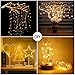 HOMELYLIFE 15 Pack Fairy Lights 7ft 20 LED Battery Operated String Lights Firefly Lights Waterproof Silver String Wire Lights for DIY, Wedding, Party, Christmas Decoration (Warm White)