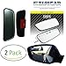 Blind Spot Mirrors - Car Door Mirror for Blind Side - Change lanes and merge highways safely - best rear view [adjustable & stick-on] (2 pack, left and right)