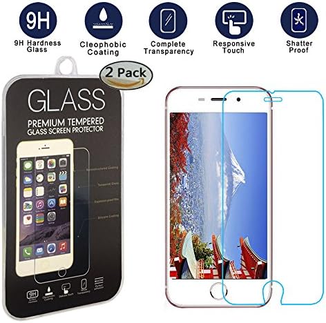 Iphone 7 6s 6 Plus Screen Protector [2 Pack], KYAL Glass Screen Protector- [Tempered Glass] 9H Hardness, Bubble Free, Extra thin Screen Protector for Apple Iphone 7 6s 6 Plus [5.5in] 2016 2015