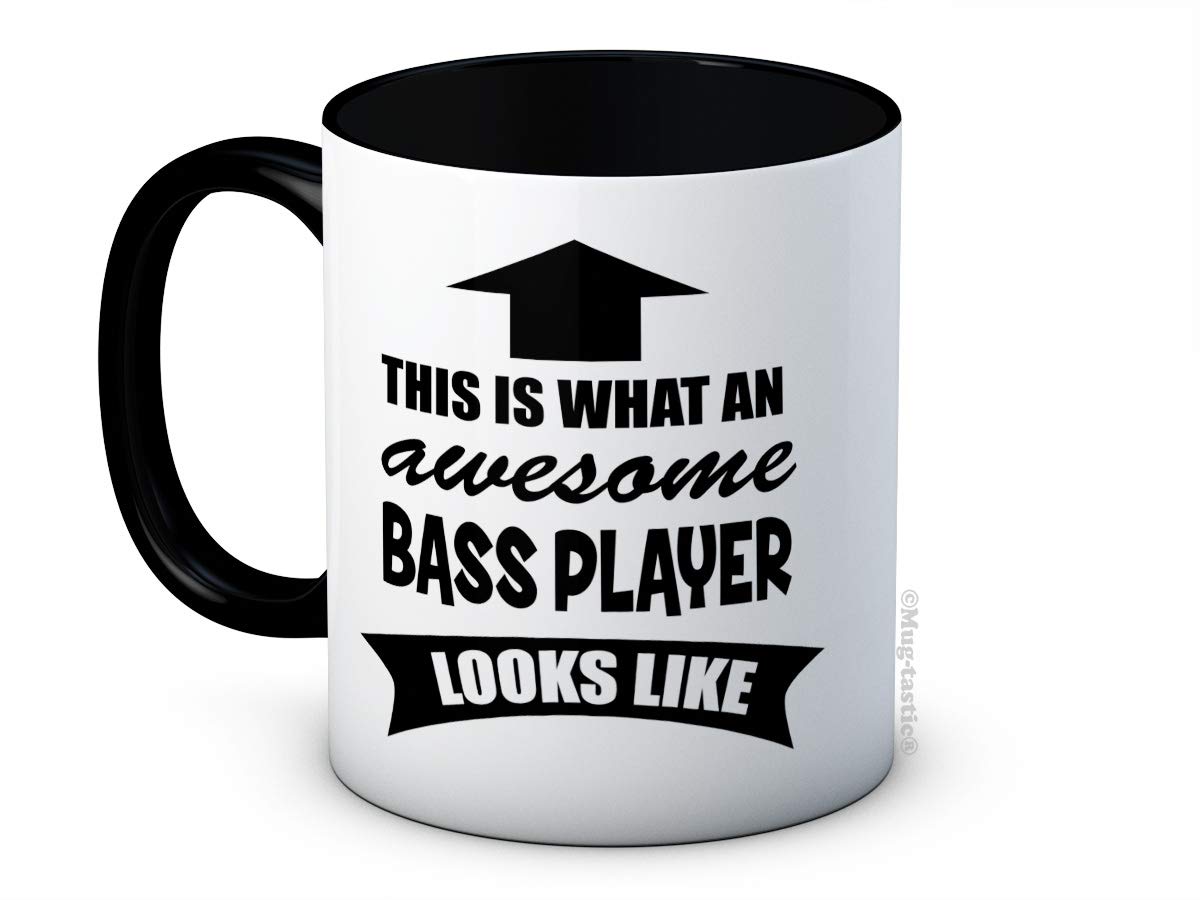 This is What an Awesome Bass Player Looks Like - Ceramic Coffee Mug