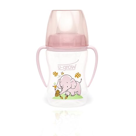 U-Grow Pink Training Cup with Silicone SpoutPink