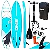 DMS® Aufblasbare SUP Board Set Stand Up Paddle Board 320x76x15cm 10.6′ Premium Surfboard 3 Finnen Wassersport Komplettes…