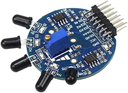 Stayhome 5 Way Flame Sensor Module 5 Road Digital Analog Signal Dual Output Fire Detection Sensor Module for arduino DIY Kit