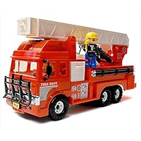 Daesung Toys Melody King Super Fire Engine Truck Car Vehicle with Fire Fighter Figure Toy