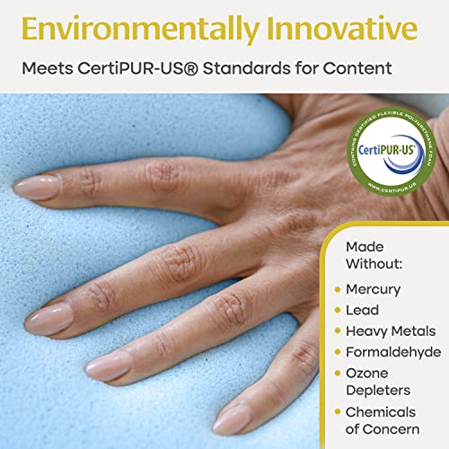 HOME BY MSP Leg Elevation Pillow for Swelling with 2 Washable Covers