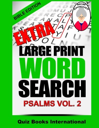 Extra Large Print Word Search Bible Psalms Vol. 2