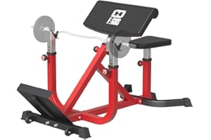 FAGUS H 2-IN-1 Preacher Curl Bench Hyperextension Roman Chair, Adjustable Strength Training Sit Up Gym Bench for Biceps Curl, Hyper Back Extension for Arms, Ab, Back and Glute Exercise Home Workouts