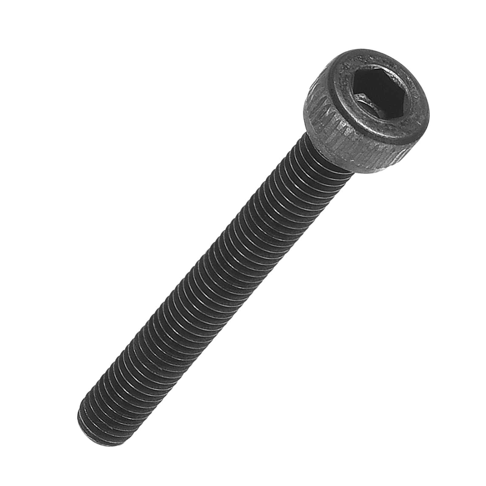 Kozelo 100pcs Socket Head Cap Screws - [M3-0.5 x 25mm] Alloy Steel Black Oxide Grade 12.9 Internal Hex Screw Full Thread for Industrial & Machinery Use, Black