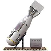 CubiMythx WWII Little Boy Bomb MOC Building Blocks Display Model Kit with Internal Mechanical Structure and Display Stand (407PCS)