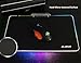 Ajazz LED Hard Gaming Mouse Pad RGB Breath Lighting Big Computer Mice Mat PC Computer Laptop Office Gamer, 13.77 x 9.84 Inch