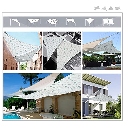 DNNAL Sun Shade Sail, Wasserdichter Oxford-Stoff Sonnenschutz UV-Blockade Baldachin Markise Spinnaker Sonnenschirm für… – Bild 4