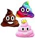 Kompanion Emoji Poop Pillows 3 Piece Set, 12 Inches / 30CM, Large Plush Emoji Poop Pillow Set
