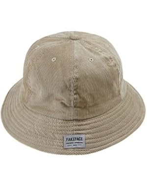 Women's Corduroy Sun Hat Anti-UV Bucket Boonie Fishing Packable Floppy Beach Cap