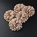 Tinksky Hessian Burlap Flowers Burlap Lace Roses Flowers for Christmas Wedding Decoration-5pcs (Brown)