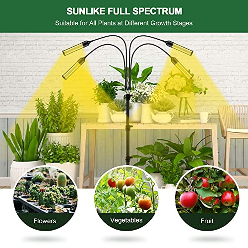 Grow Light with Tripod Stand, Balhvit 288PCS LED Grow Lights for Indoor