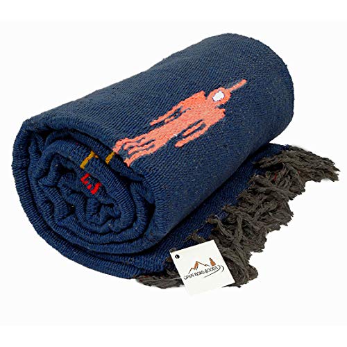 Slate Blue Thunderbird Heavyweight Yoga Blanket or Throw Made for