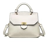 FairyBridal Women Cow Leather Top Handle Handbags,Real Leather Cross Body Handbag 9 Colors
