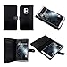 Bear Motion Leather Folio Case for HTC One MAX (Black)
