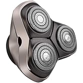 Skull Shaver Baron PRO 3 Head Replacement Blade - Faster Shaving - Hypoallergenic Stainless Steel - Contour Flex Design - Built-in Vacuum - Easy to Clean