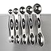 Magnetic Stainless Steel Measuring Spoons with Double Ends for Measuring Dry and Liquid Ingredients, Set of 5