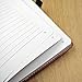 RICCO BELLO Primo Hardcover Ruled Journal Notebook – Vegan Friendly Faux Leather, Elastic Band Closure, Pen Loop, Bookmark, Storage Pocket, Thick Paper - 5.7 x 8.4 inches (Brown)