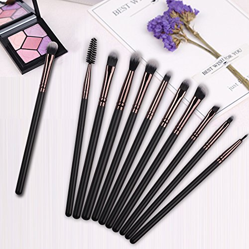 image for Real Perfection Eye Makeup Brush Set 10pcs Professional Eye shadow Bru