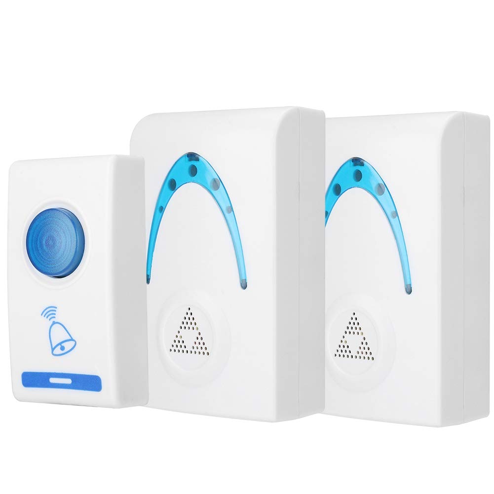 Topiky Melodies Door Bell, 1 Remote Button 2 Plugin Receivers Wireless Door Bell Including 32 Melodies for Home
