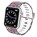 Antemart Replacement Band Strap for Apple Watch iwatch Series 3 Series 2 Series 1 Nike+ Hermes Edition 38mm 42mm, Printed Silicone Bracelet Wristband