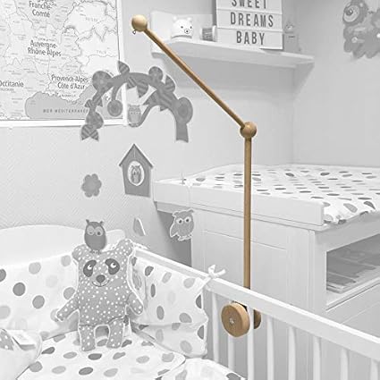 Support En Bois Pour Mobile Bebe Potence Amazon Fr Bebes Puericulture