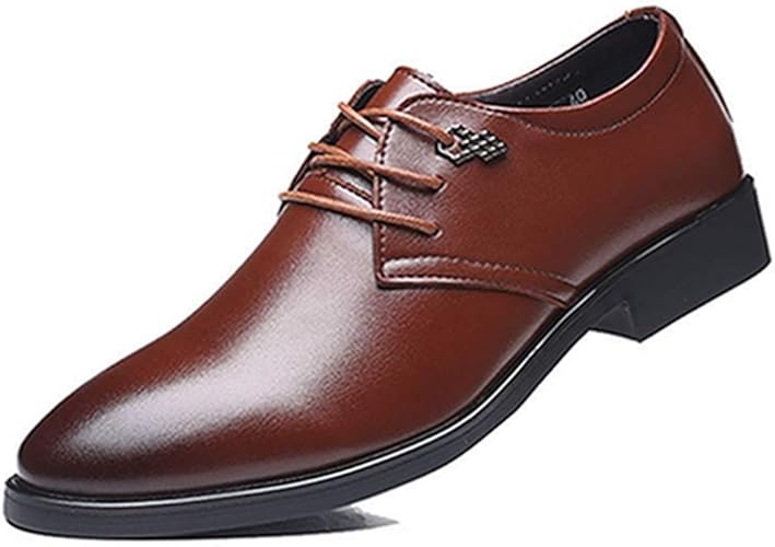 Amazon ブウケ ビジネスシューズ メンズ レザー 靴 ストレートチップ ウォーキング おしゃれ 冠婚葬祭 革靴 通勤 通学 就活 入学式 卒業式 黒 ラウンドトゥ 茶色 軽量 通気性 抗菌 防臭 外羽根 営業マン 謝恩会 発表会 紳士靴 ブウケ