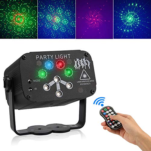 Party Lights Disco Ball, 18 Remote Control Projection Led Patterns, Dj