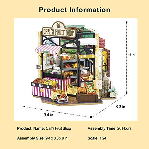 Rolife DIY Miniature House Kits, Tiny Model House for Adults to Build, Mayberry Street Miniature
