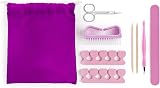 SensioSpa Heated Foot Spa Massager with Bubbles Red Light and Pedicure Set view 7