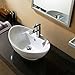 Mecor 23'' x 15'' Oval Egg Shape Bathroom Vessel Sink Vanity Basin with Pop-up Drain, Porcelain White