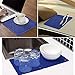 Bligli Silicone Pot Holder Mats Hot Pads Spoon Rest, Multipurpose Trivet Durable Dishwasher Safe Heat Resistant for Hot Dishes Food Grade Silicone Set of 4 (Blue)