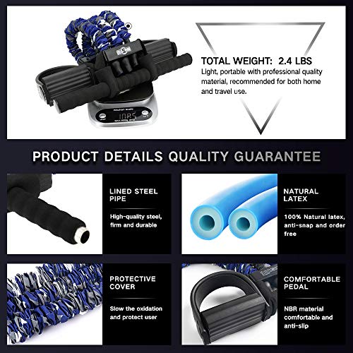 INNSTAR-Pedal-Resistance-Band-4-Models-Multifunction-Pull-Rope-Fitness-Equipment-Upgraded-3-Bands-Natural-Latex-Full-Body-Workout-for-ABS-Waist-Arm-Chest-Stretching-Slimming