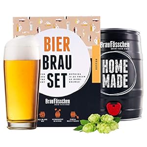 Braufässchen | Bierbrouwset om zelf te brouwen | helder in 5 liter vat | Lekker bier in 7 dagen gebruikt | Perfect…