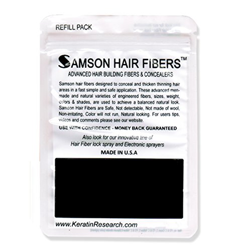 image for Samson Hair Building Fibers Hair Loss Concealer MEDIUM BROWN large REF