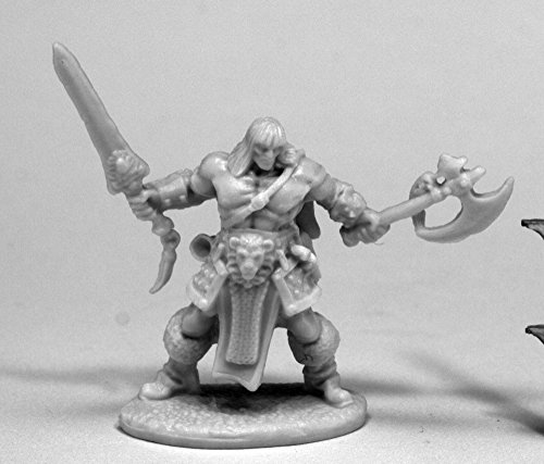Reaper Miniatures 77469 Brand Oathblood Barbarian, Bones Miniature