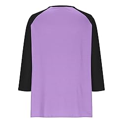Womens 3/4 Sleeve Tops and Blouses Plus Size