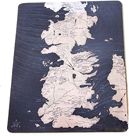Game of Thrones Mouse Pad A Song of Ice and Fire Westeros Map Mouse Pad the Sunset Kingdoms Map