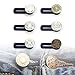 Elastic Pants Waist Extender 6-Pack,Jeans Pants Button Extender Set by Lohas Select