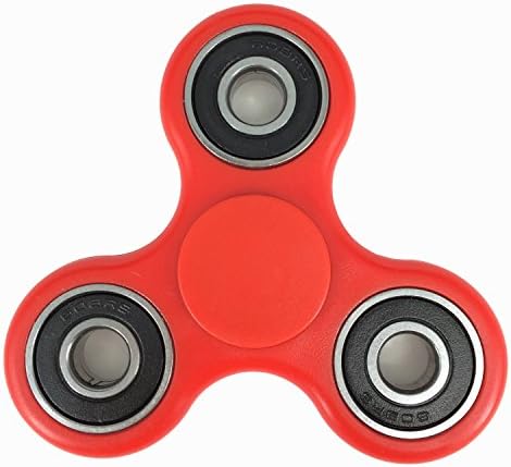 Wirke Tri-Spinner Fidget Toy With Premium Hybrid Ceramic Bearing (Red)